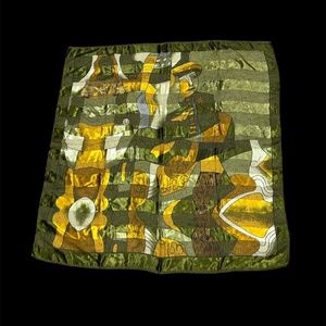 Green Picasso Art Large Scarf